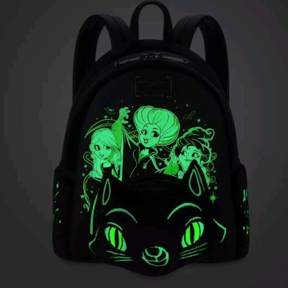 Disney Loungefly Hocus Pocus Glow In The Dark Sanderson Sisters Bag Halloween 🎃